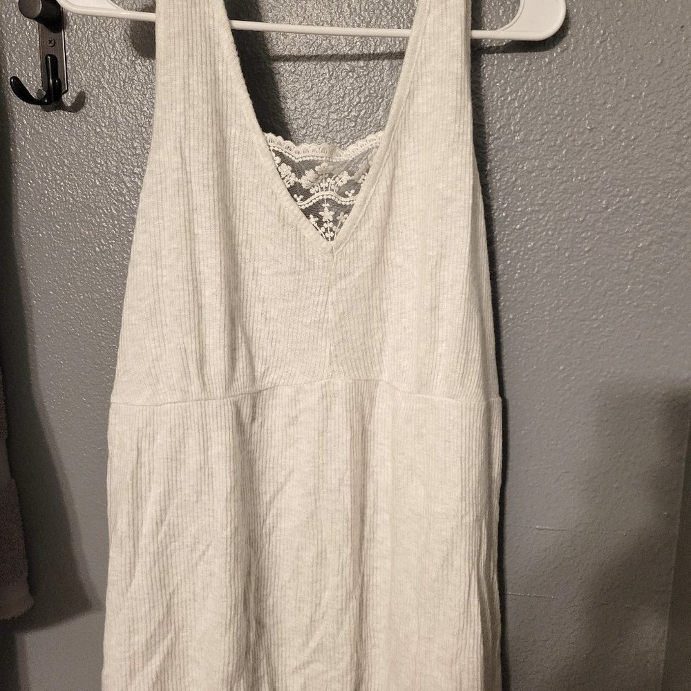 NWT Maurices Cream Tank with Lace 2x